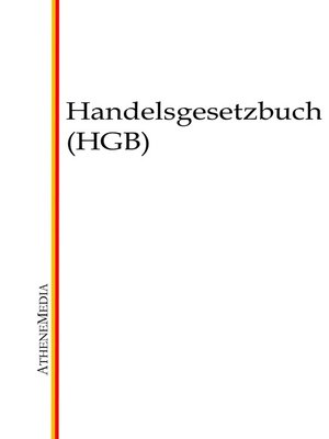 cover image of Handelsgesetzbuch (HGB)